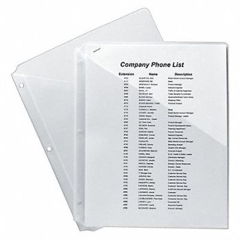 AVERY Binder Pockets Clear PK5, 35X643