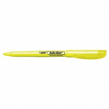 BIC Highlighter Flourescent Yellow PK12, 35X940