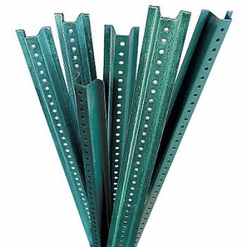 BRADY Sign Post Green Steel 8 ft L, 35XF84