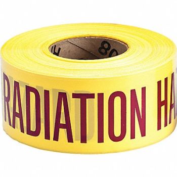 BRADY Barricade Tape Caution Radiation Hazard, 35XM27
