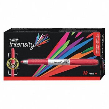 BIC Permanent Marker Red Bullet PK12, 35Y023