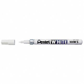 PENTEL Permanent Marker White Bullet, 35Y031