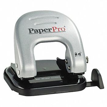 PAPERPRO Two-Hole Paper Punch 20 Sheet Blk/Silver, 35Y602