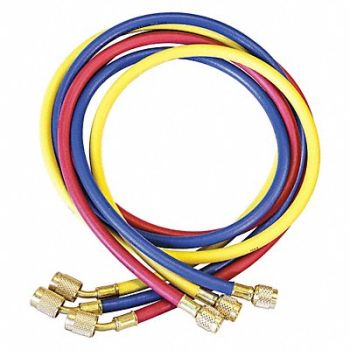 JB INDUSTRIES Manifold Hose Set 72 In Red Yellow Blue, 35Y850