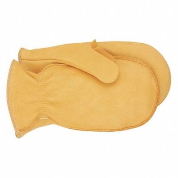 MIDWEST GLOVES GEAR Winter Glove Elastic Unlined XL Tan PR, 35YF07
