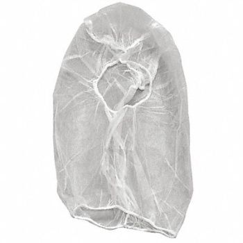 ACTION CHEMICAL Head/Beard Cover Universal White PK1000, 35YF99