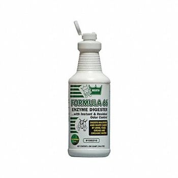 WERTH SANITARY SUPPLY Odor Waste Digester Bottle 32oz Liq PK12, 35YL18