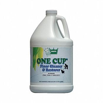 WERTH SANITARY SUPPLY Floor Cleaner/Maintainer 1 gal Jug PK4, 35YL34
