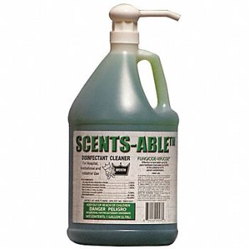 WERTH SANITARY SUPPLY Cleaner Disinfectant Unscented 1gal PK4, 35YL53