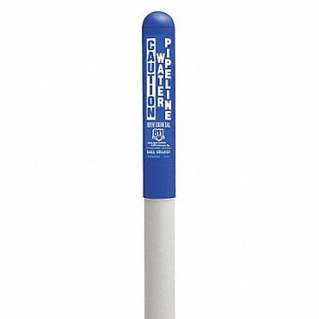 TAPCO Utility Dome Marker 66 in H Blue/White, 35YW04