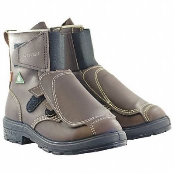 ROYER 8 Work Boot 14 R Brown Aluminum PR, 35YY45