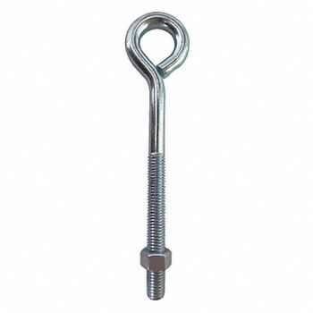 GRAINGER APPROVED RT EYE BLT ZP Nut Shank D 1/4 in PK10, 35Z551