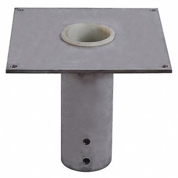 DAYTON Flush Mount Base SS for 4.5 In Mast, 35Z837