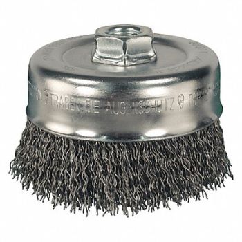 PFERD Crimped Wire Cup Brush 2-3/4 in SS, 35ZG31
