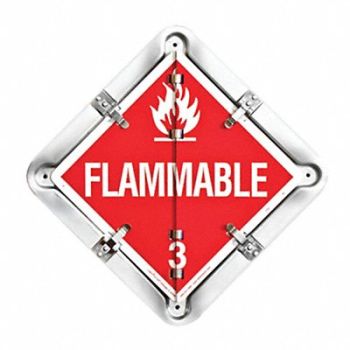 LABELMASTER Full Frame Flip Placard Holder 13-1/2 H, 35ZG67