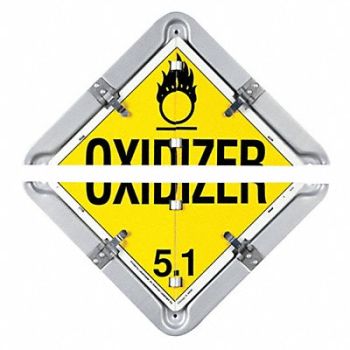 LABELMASTER Full Frame Flip Placard Holder 13-1/2 H, 35ZG70