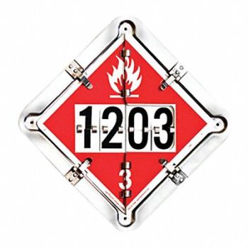 LABELMASTER Full Frame Flip Placard Holder 13-1/2 H, 35ZG75