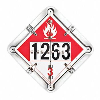 LABELMASTER Full Frame Flip Placard Holder 13-1/2 H, 35ZG76