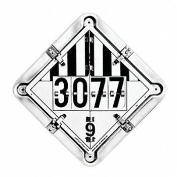 LABELMASTER Full Frame Flip Placard Holder 13-1/2 H, 35ZG77