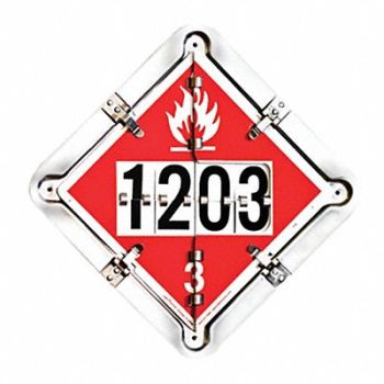 LABELMASTER Full Frame Flip Placard Holder 13-1/2 H, 35ZG78