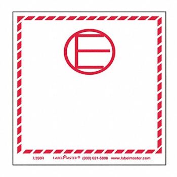 LABELMASTER Gds xcptd Qty Label 4.125 in sq PK500, 35ZL17
