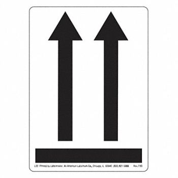 LABELMASTER Instructional Label Arrows PK500, 35ZL29