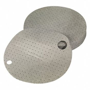 CONDOR Drum Top Pad Chem/Hazmat Gray PK25, 35ZR02