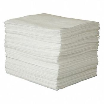 CONDOR Absorb Pad Oil-Based Liquids White PK100, 35ZR06