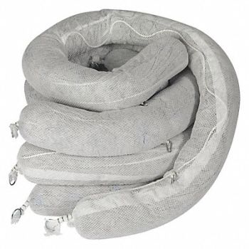 CONDOR Absorbent Boom Universal 10 ft L PK4, 35ZR52