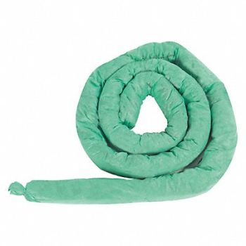 CONDOR Absorb Sock Chem/Hazmat 20ft L PK2, 35ZR55