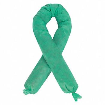 CONDOR Absorb Sock Chem/Hazmat 4ft L PK12, 35ZR57