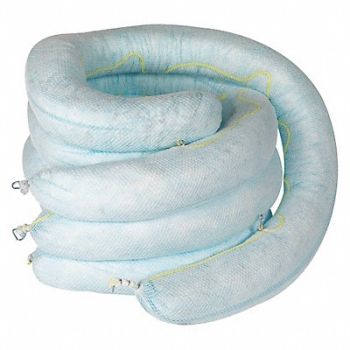 CONDOR Absorb Boom Oil-Based Liquids 10ft L PK4, 35ZR66
