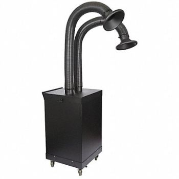 EXTRACT-ALL Fume Extractor 6 ft L Arm Dual Arm, 35ZW99