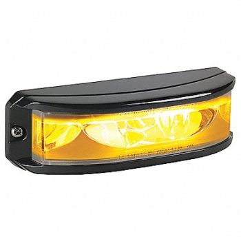 FEDERAL SIGNAL Warning Light LED Amber/White PC 0.6A, 454W25