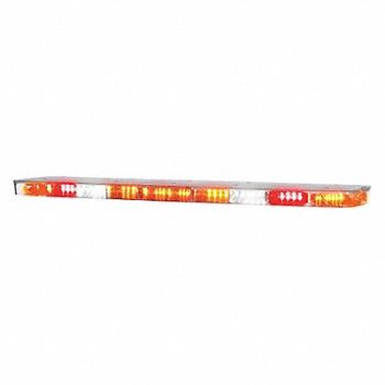 FEDERAL SIGNAL Light Bar 52-3/4 L Amber Red, 35ZX52
