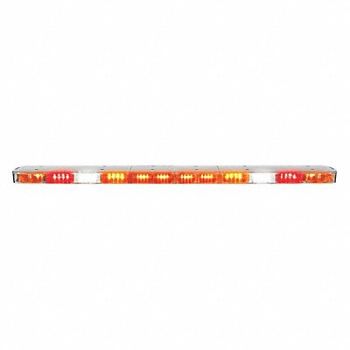 FEDERAL SIGNAL Light Bar 60-15/16 L Amber Red, 35ZX54