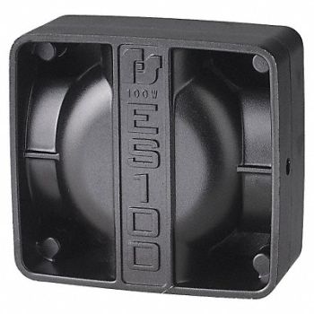 FEDERAL SIGNAL Vehicle Speaker 100W Black, 35ZX59