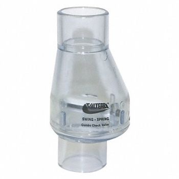VALTERRA Spring Swing Check Valve PVC 1 Slip, 35ZY70