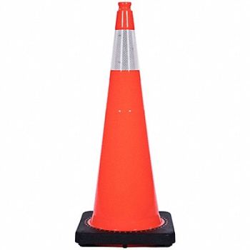 GRAINGER APPROVED Traffic Cone 12 lb Orange Cone Color, 53WN75