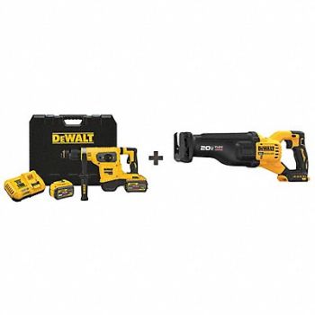 DEWALT Rotary Hammer 60.0V SDS Max Chuck Li-Ion, 361CL3