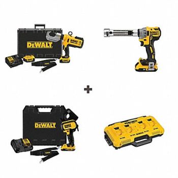 DEWALT Cordless Crimping Tool Kit 20.0V 12 tons, 361CL6