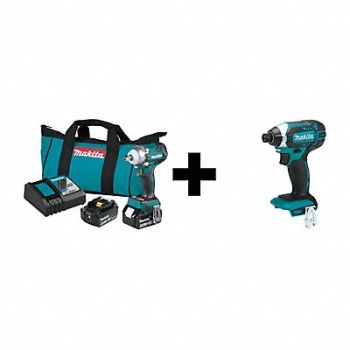 MAKITA 18V LXT BL 1/2 Impact Wrench Kit, 361YD7