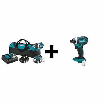 MAKITA 18V LXT BL 1/2 Impact Wrench Kit, 361YE1