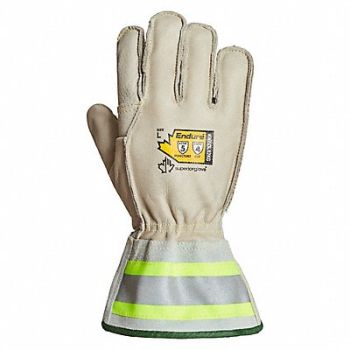 SUPERIOR GLOVE Leather Gloves White Glove Size L PR, 55NE03