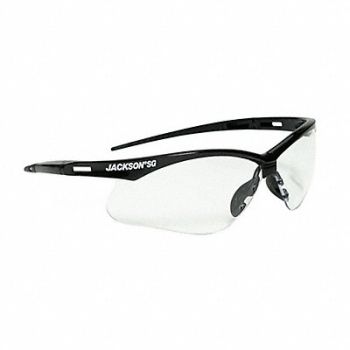 JACKSON SAFETY Safety Glasses Clear / Uncoated, 368XX7