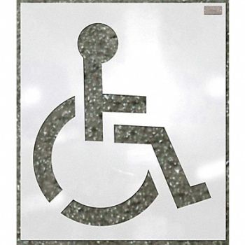 C.H. HANSON Stencil Handicap 34 x 34 In., 36A457