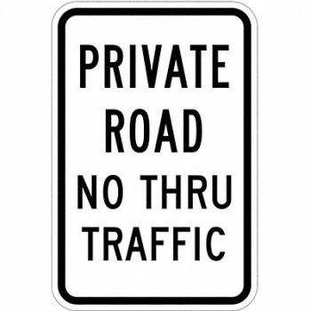 LYLE Private Drive Road Traffic Sign 18x12, 36A801