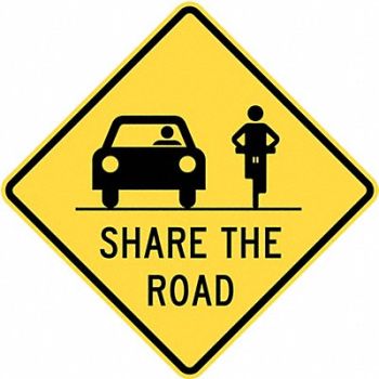 LYLE Share The Road Traffic Sign 24 x 24, 36A813