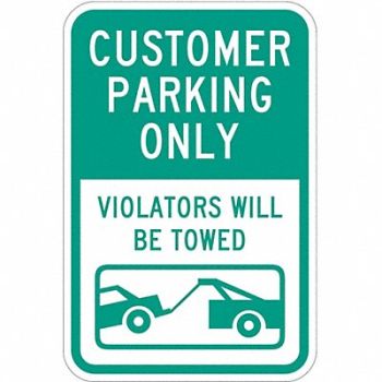 LYLE Customer Parking Sign 18 x 12, 36A814