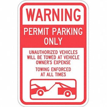 LYLE Permit Parking Sign 18 x 12, 36A857